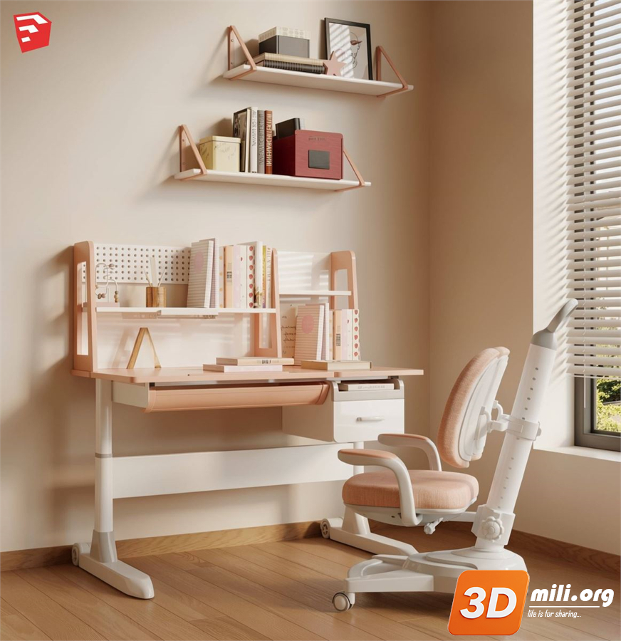 Kid's table and chairs Skp Files 
